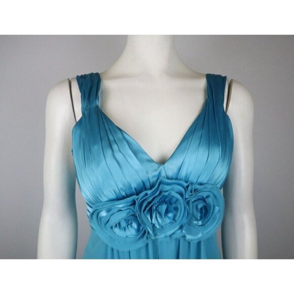 BARI JAY DRESS - WOMEN'S TURQUOISE BLUE PARTY COCKTAIL DRESS - SIZE 00 - Picture 4 of 14